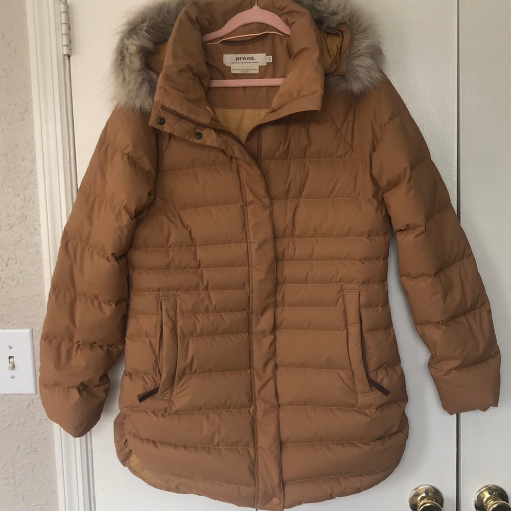PRANA Camel Shiroma Down filled Jacket